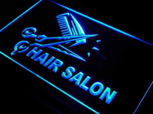 Hair Salon Scissor LED Sign